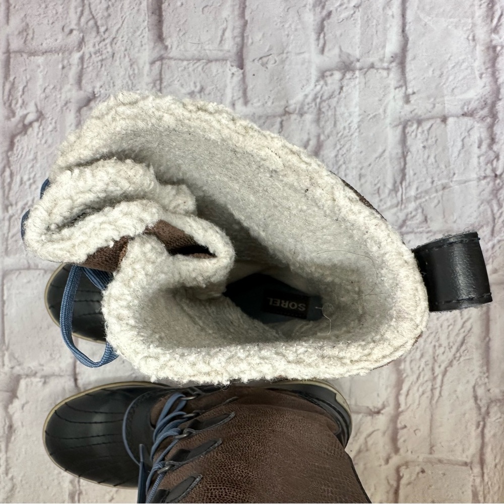 Sorel Women’s 6 Shoe Tivoli Lace Up High Duck Boot Winter Rubber Leather - Picture 10 of 14